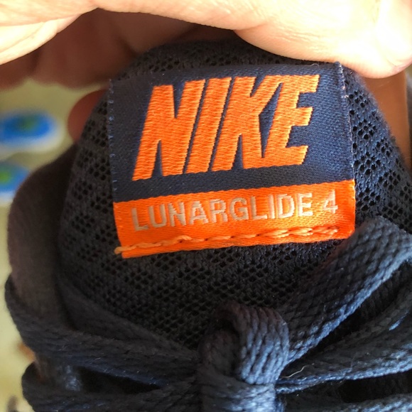 2012 Nike Mens Lunarglide 4 524977-408 Blue Running Athletic Shoes Size US 8.5 - Picture 4 of 7